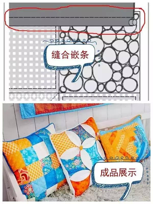 时尚与传统交融，最新手工拼布靠垫图案展现独特魅力